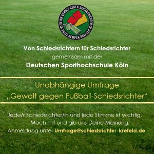 Read more about the article Umfrage von Schiedsrichtern für Schiedsrichter