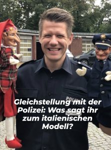 Mehr über den Artikel erfahren Gleichstellung mit der Polizei: Ein Modell auch für Deutschland?