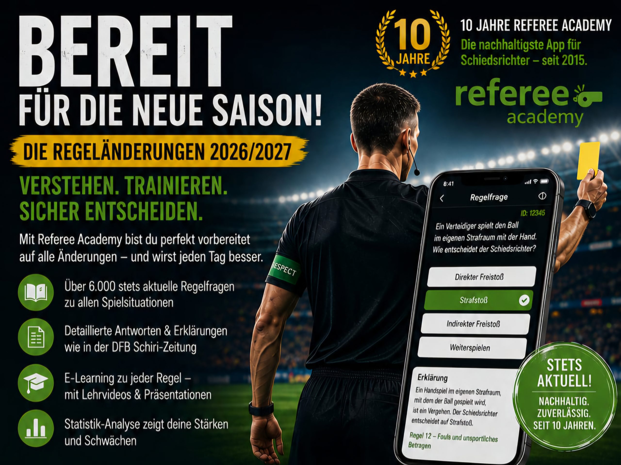 Du betrachtest gerade Vorstellung Regelfragen-App „Referee Acadany“