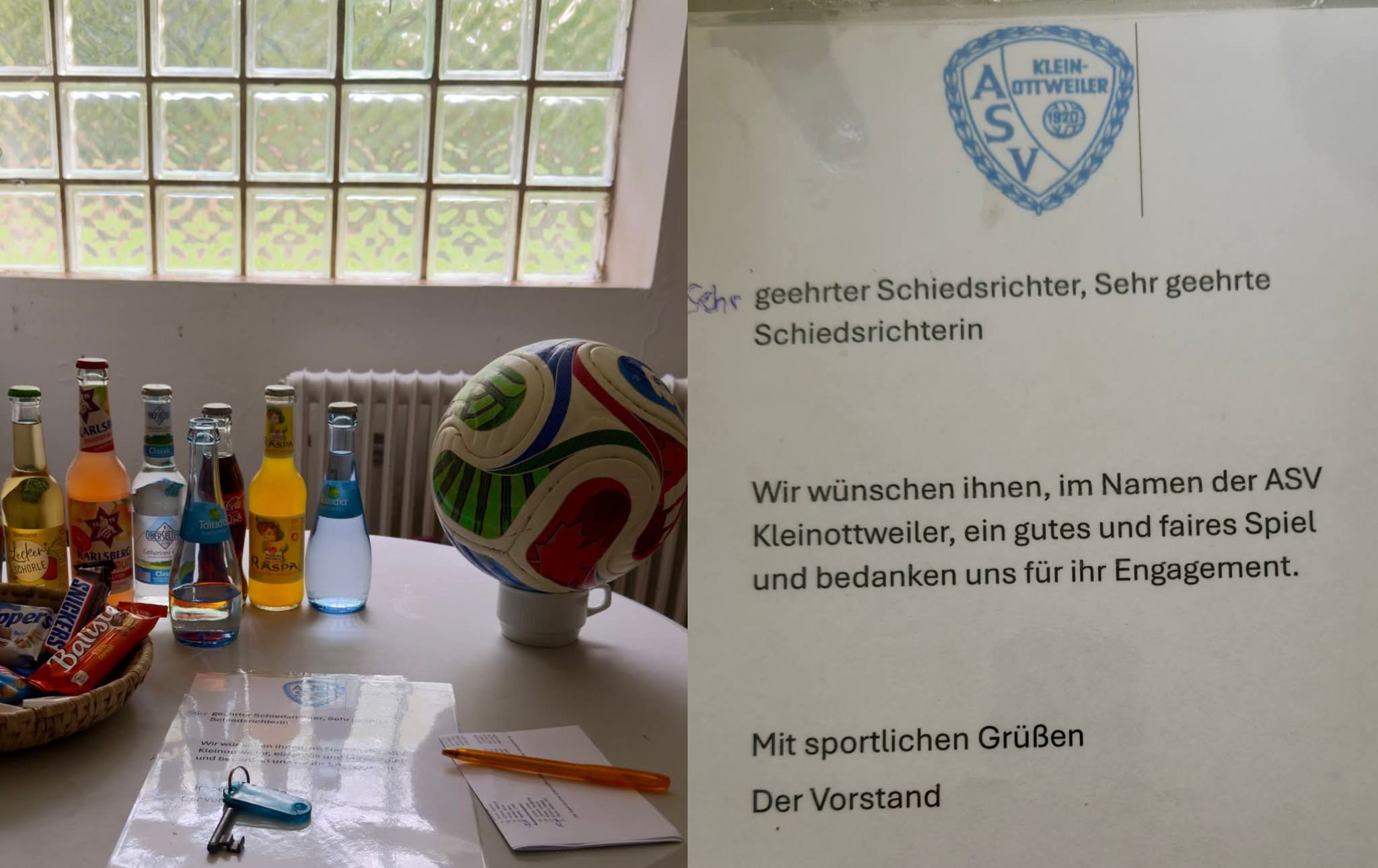 Mehr über den Artikel erfahren Wertschätzung beginnt vor dem Anpfiff: ASV Kleinottweiler macht es vor