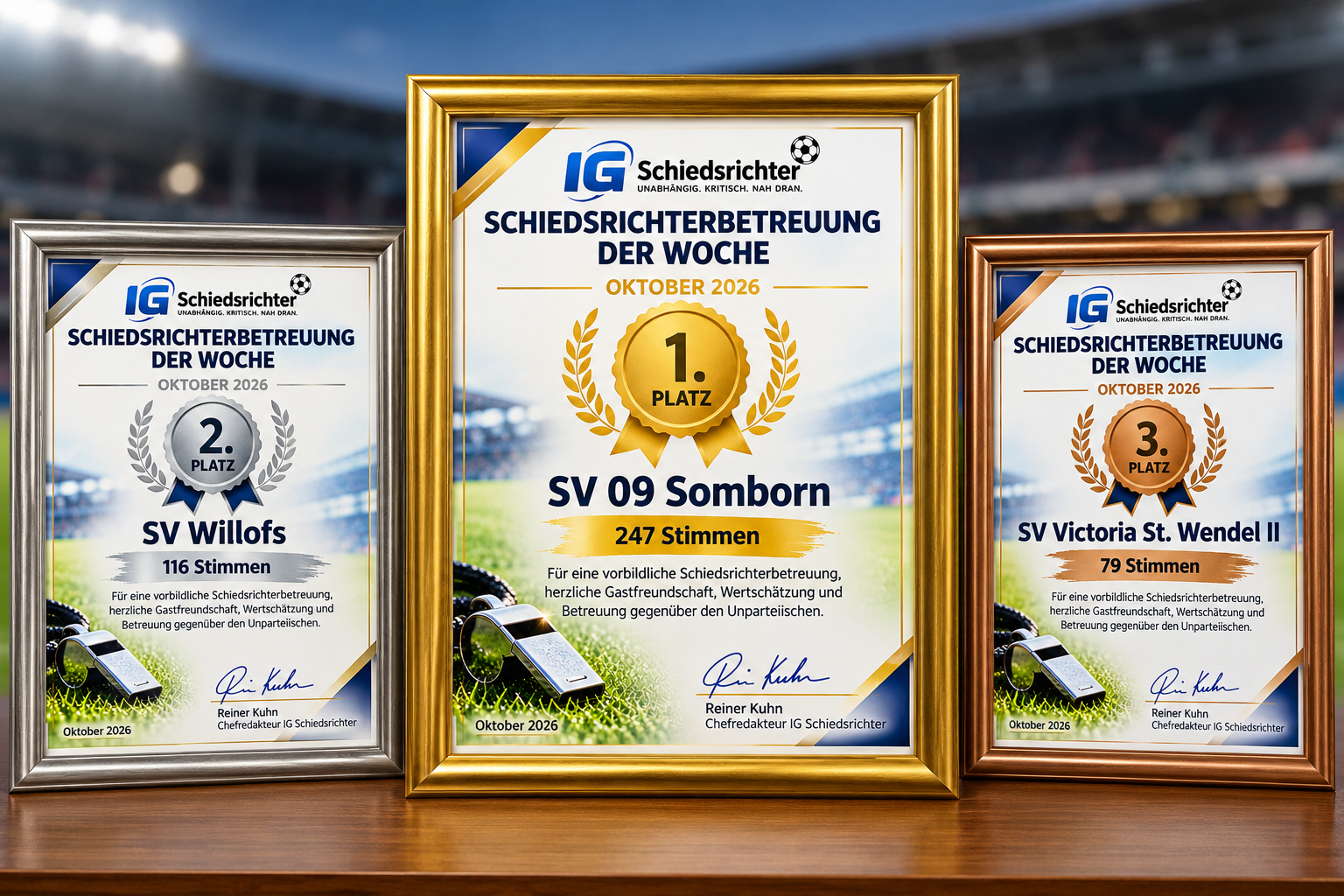Du betrachtest gerade Silber für den SV Willofs, Bronze für den SV Victoria St. Wendel